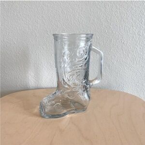 Clear Boot-Shaped Glass Mug